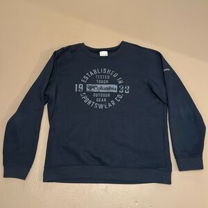 Navy Blue Crewneck Columbia Sweater